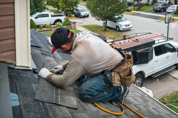 Professional Gutter Installation technician working in Gresham, OR